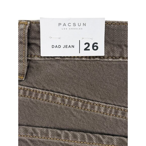 NWT PacSun Dad Jean Straight Leg Moss Green Jeans 26 | Skater Grunge Streetwear - Picture 11 of 16